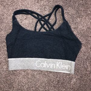 Navy Blue Calvin Klein Sports Bra